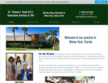 Tablet Screenshot of drthomashand.com